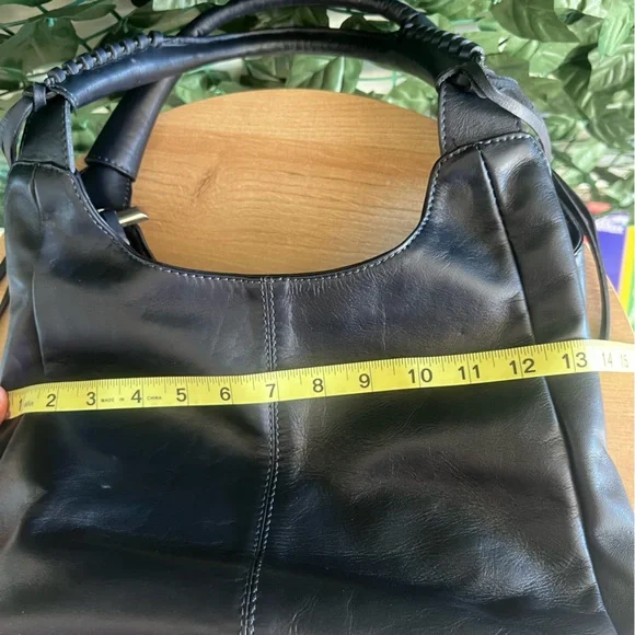 Vera Pelle made in Italy leather handbag bleu navy - Picture 11 of 12